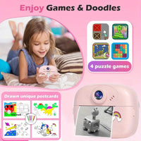 Thumbnail for Multifunction Unicorn Instant Print Kids Dual Camera With VideoGraphy And Photography