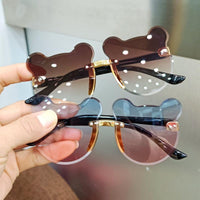 Thumbnail for Cute Bear Head Double Shaded Sunglasses For Boys & Girls Assortment