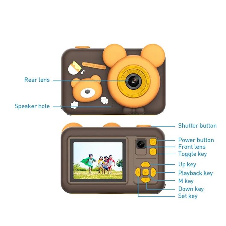 Go Pro Digital Kid Camera With Front And Back Camera