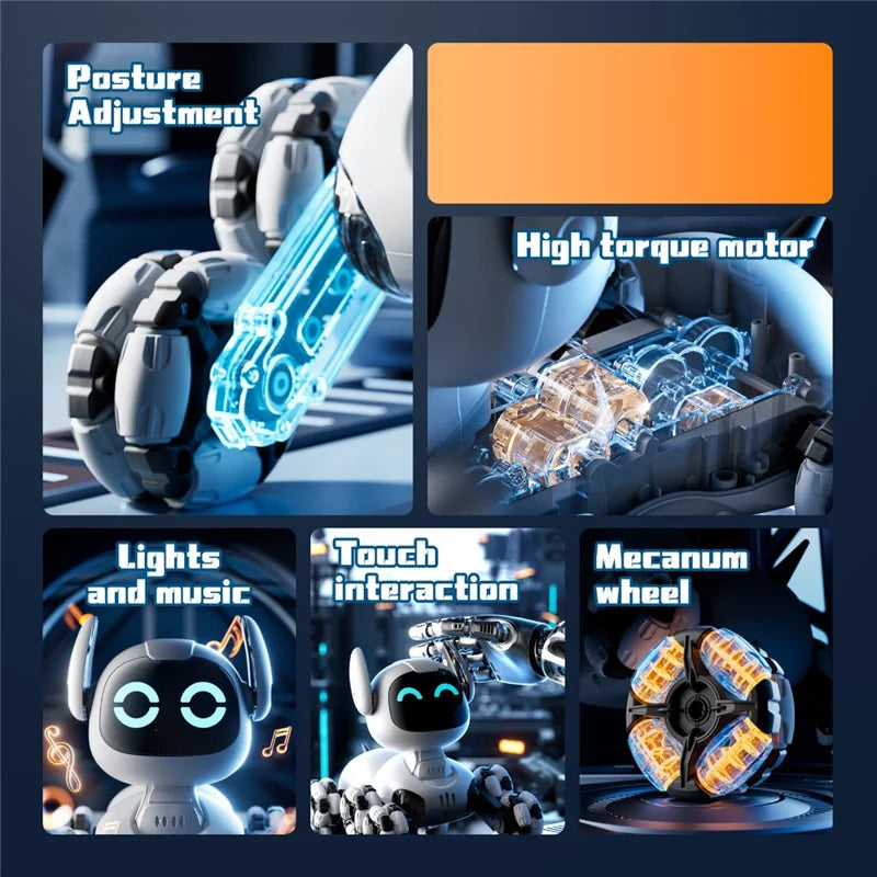 4DRC Remote Control 8-Wheel Stunt Dog