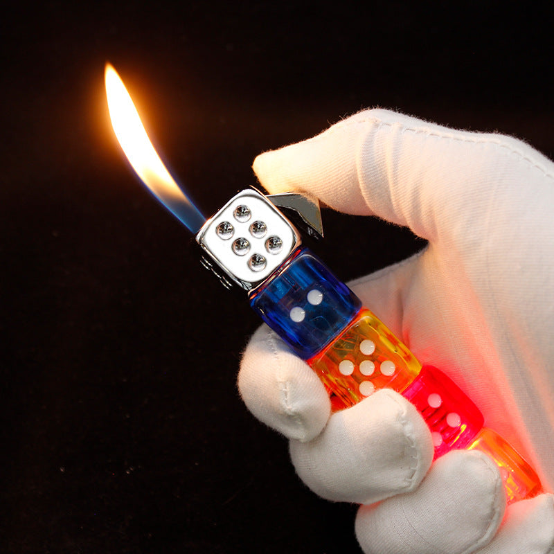 Dice Shape Spinning Lighter
