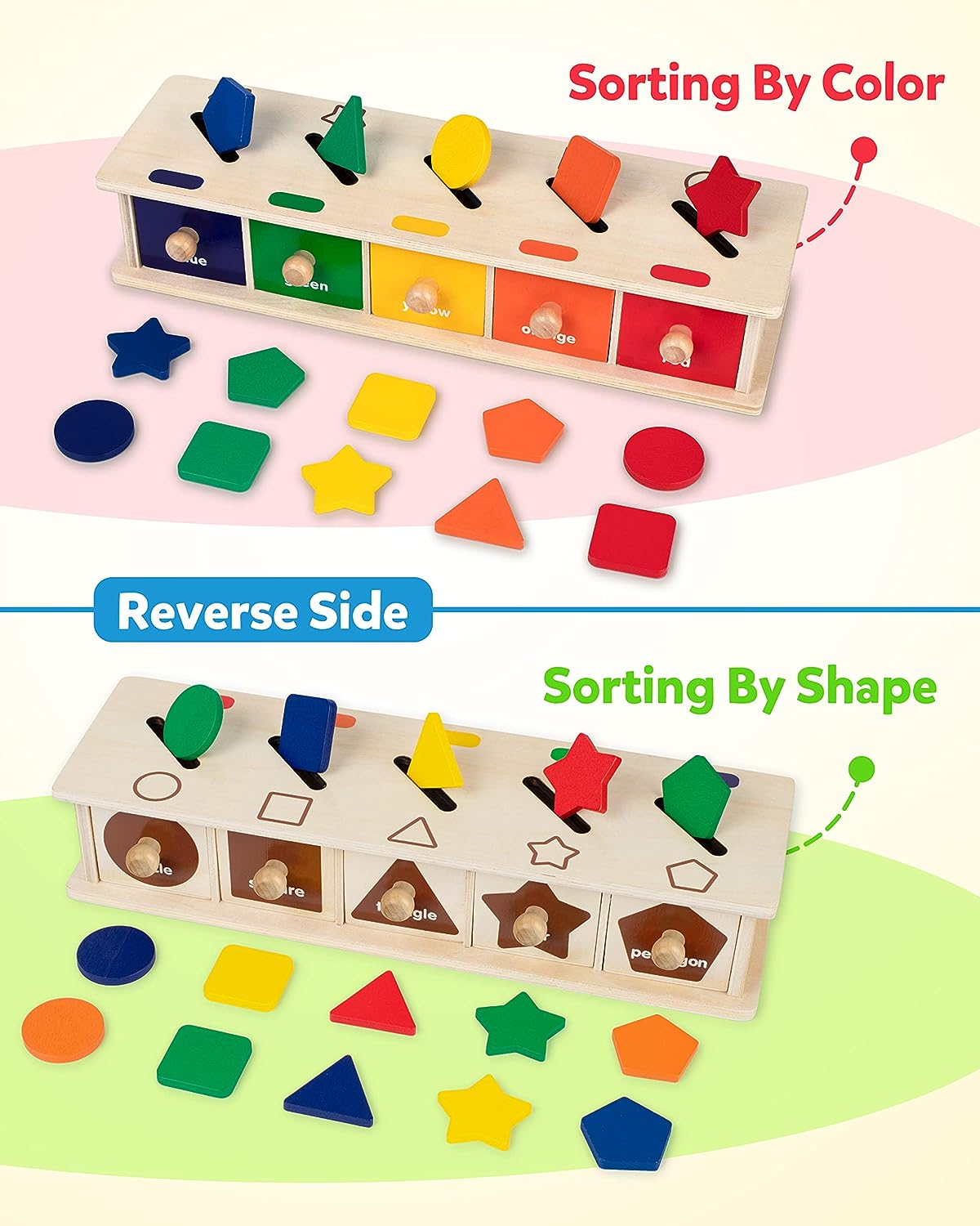Color Shape Wooden Toys