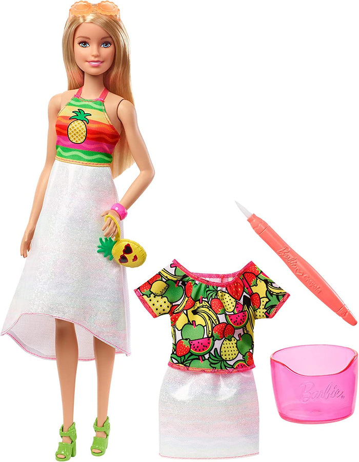 Barbie-Crayola Rainbow Fruit Surprise Doll