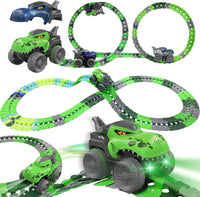 Thumbnail for 138 Pcs Dinosaur Race With Interchangeable Different Car Shell