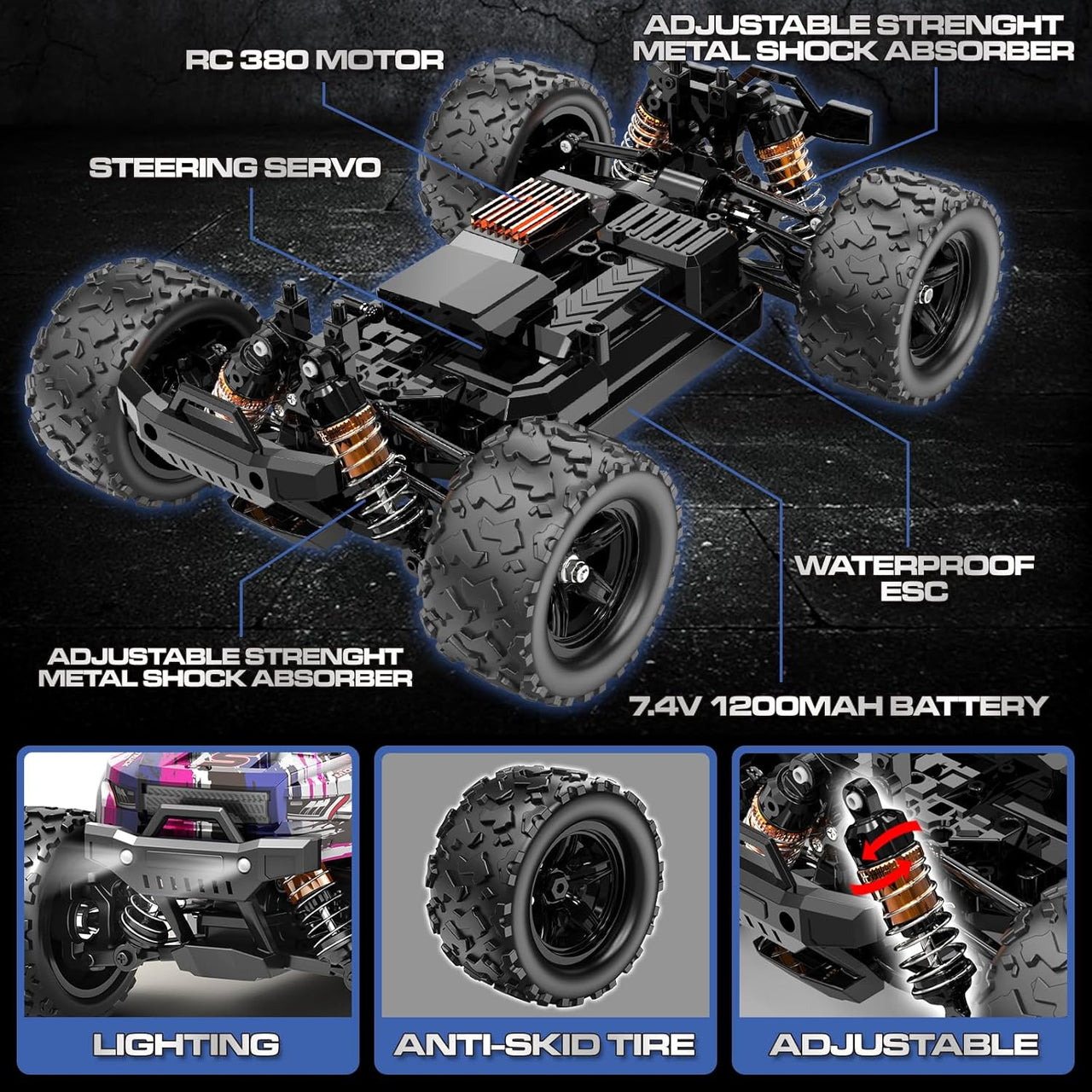 Remote Control High Speed Monster Truck