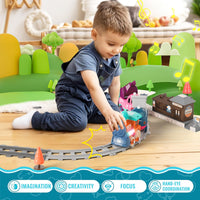 Thumbnail for Magnetic Train Track Set With Light And Sound