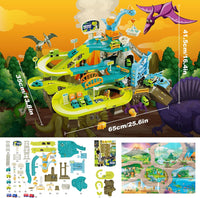 Thumbnail for Dinosaur Climbing Hills Rail Car Colorful Track Set