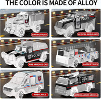 Thumbnail for Multi-Function Storage Truck With Mini Police Vehicles