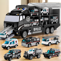 Thumbnail for Multi-Function Storage Truck With Mini Police Vehicles
