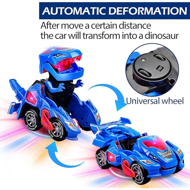 Automatic Deformation Dino Race Car