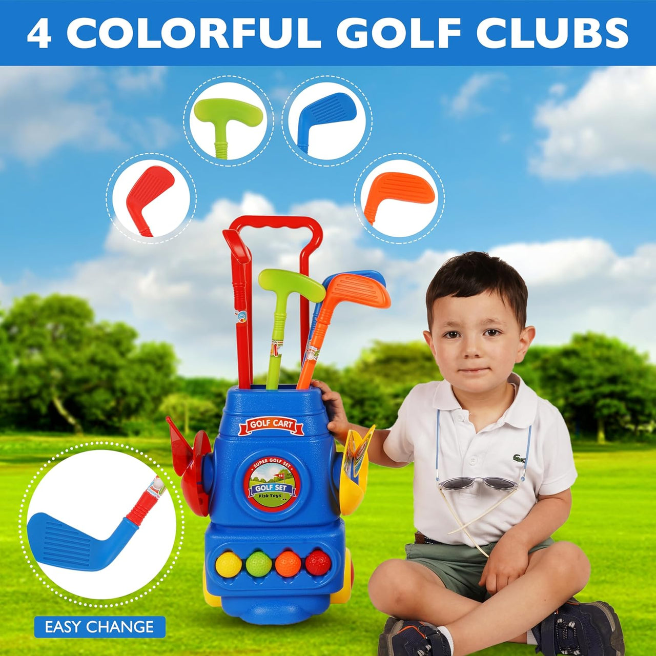 Indoor And Outdoor Golf Kit Play Set