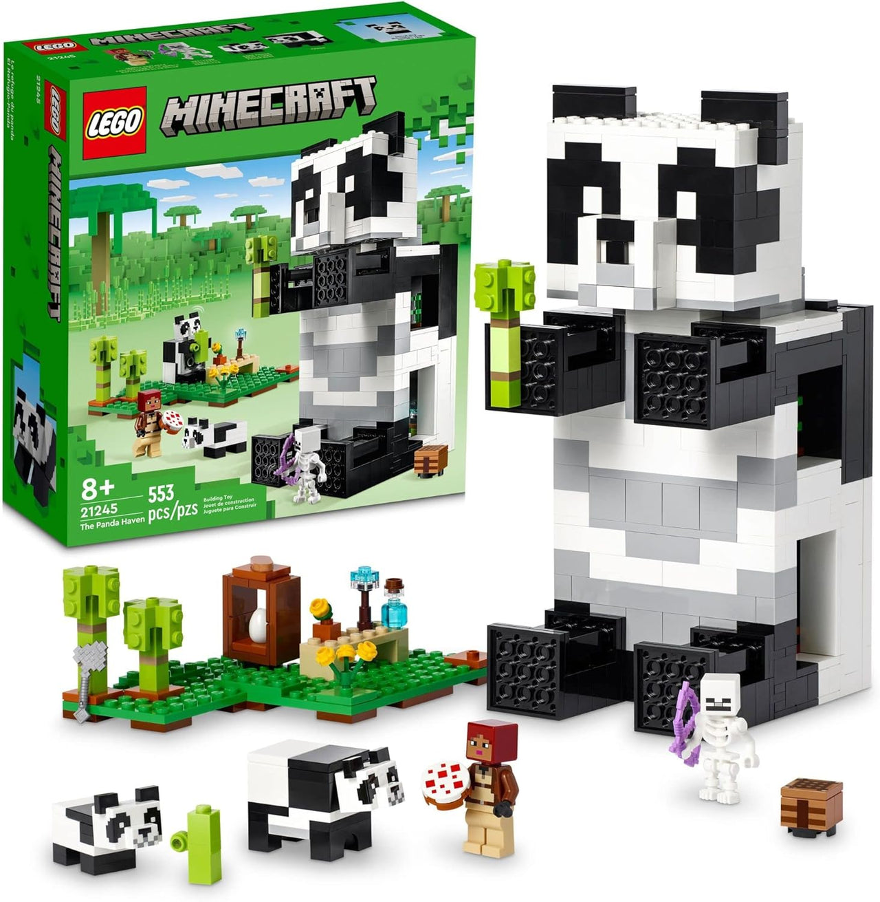 553-Piece My World Minecraft The Panda Haven Blocks Set