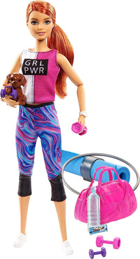 Thumbnail for Barbie Fitness Doll With Puppy And 9 Accessories