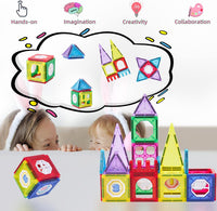 Thumbnail for 34 PCS 3D Construction Magnetic Building Blocks