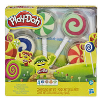 Thumbnail for Play-Dough Modelling Clay Lollipop 4 Pack Toy Candy