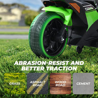 Thumbnail for 12V Kids Motorcycle with Training Wheels, Colorful Lights And Music