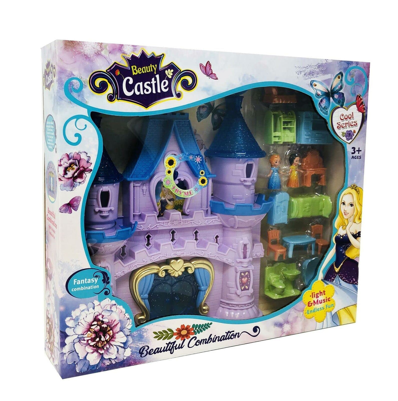 Beauty Castle Princess Figures Playset Doll House