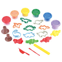 Thumbnail for Playgo Dino Party Dough Set (6 X 2 Oz Dough Included)