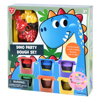 Thumbnail for Playgo Dino Party Dough Set (6 X 2 Oz Dough Included)