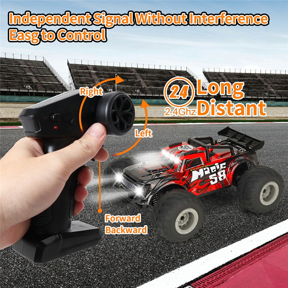 High Speed Remote Control Off-Road Drift Car with Front And Roof LED Light