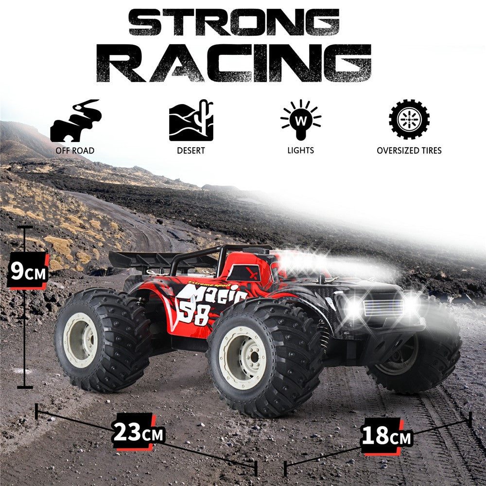 High Speed Remote Control Off-Road Drift Car with Front And Roof LED Light