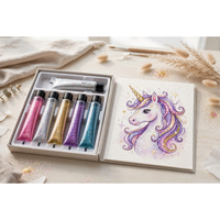Thumbnail for TDM Unicorn Glitter Art Set for Kids — in use