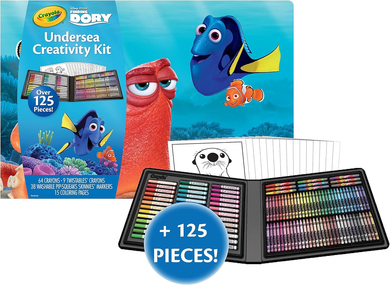 Crayola Disney Pixar Finding Dory Under Sea 125+ Pieces Creativity Kit