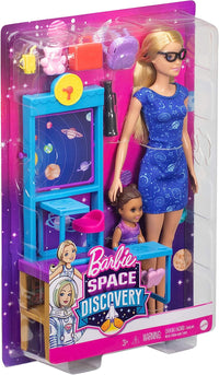 Thumbnail for Barbie Space Discovery Science Classroom Playset with Small Student Doll