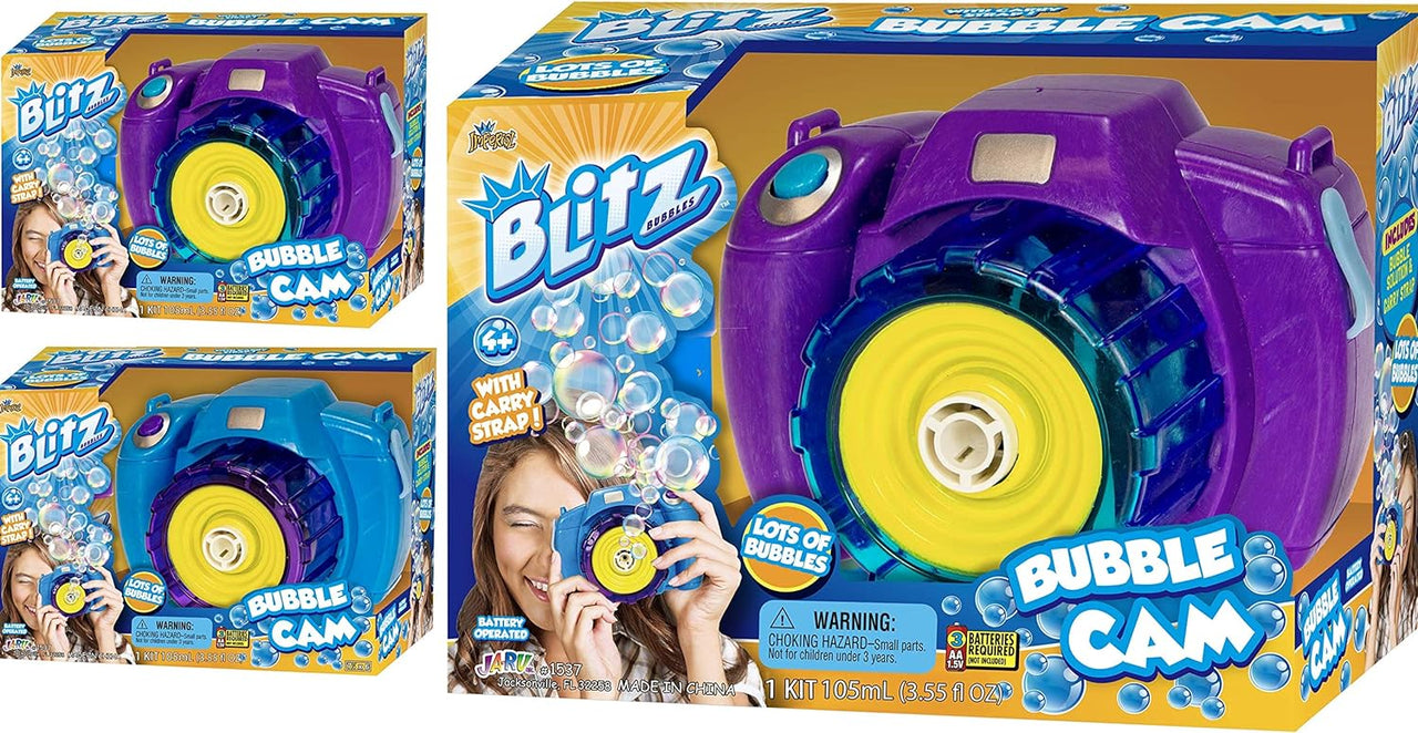 Blitz Bubble Camera with Bubble Refill Solution Bottle