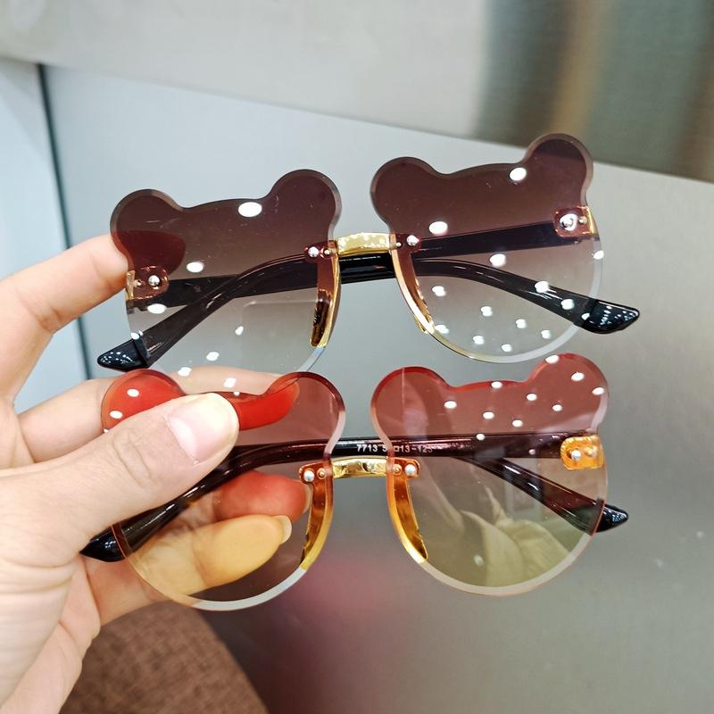 Cute Bear Head Double Shaded Sunglasses For Boys & Girls Assortment