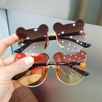 Thumbnail for Cute Bear Head Double Shaded Sunglasses For Boys & Girls Assortment