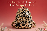 Thumbnail for Ty Fashion Sequin Leopard Dot Backpack Plush