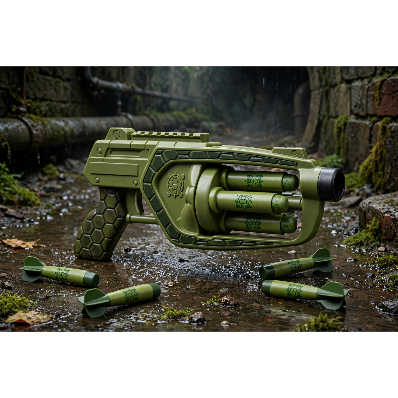 Teenage Mutant Ninja Turtles Dart Blaster Playset — in use