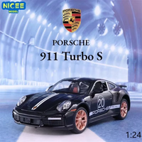Thumbnail for Diecast Porsche 911 Turbo S Car 1:24 Scale