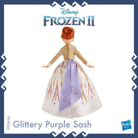 Thumbnail for Disney Frozen 2 Arendelle Anna Fashion Doll With White Glitter Travel Dress