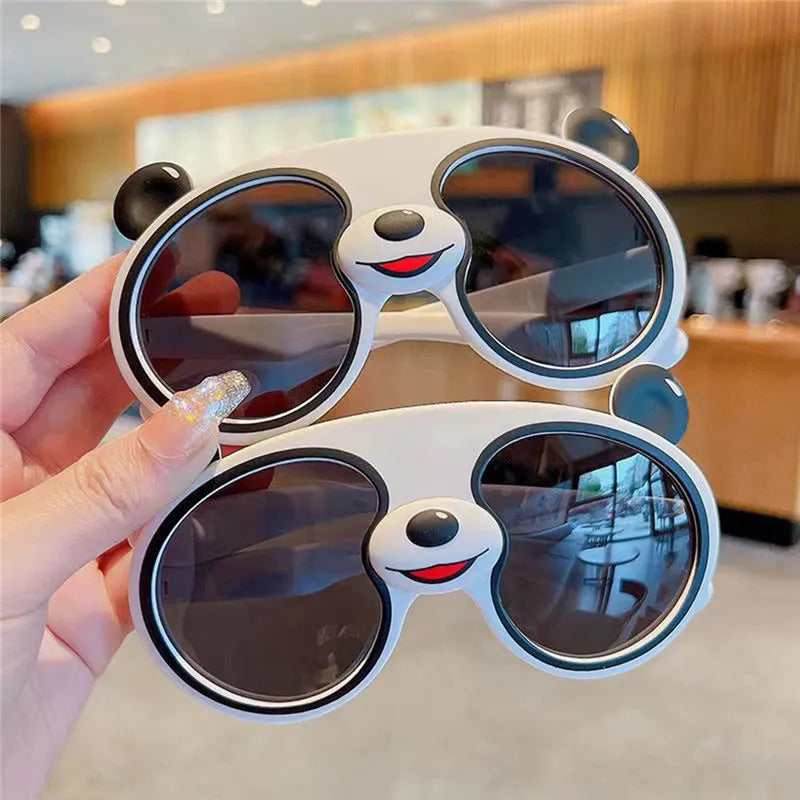 Cute Cartoon Panda Shape Sun Glasses