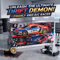 1:16 Scale 4WD Drift Demon RC Racer 2.4GHz Replaceable Drift Tyres