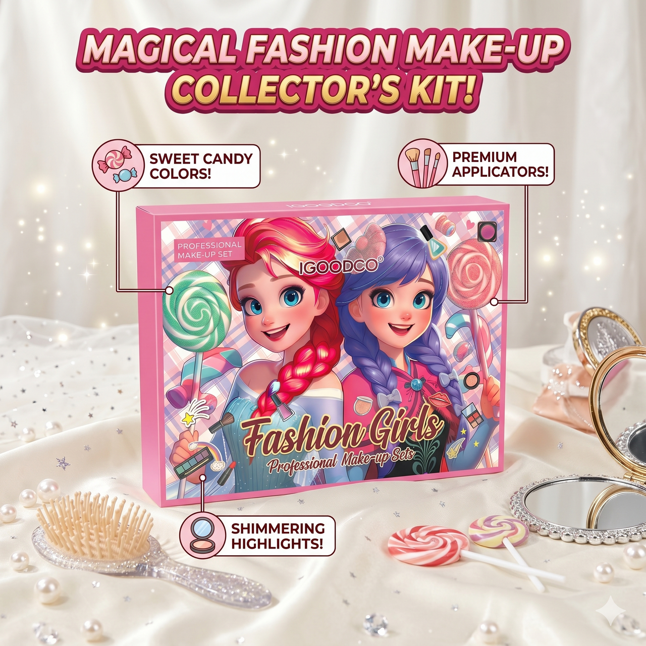 IGOODCO Fashion Girls Magical Make-Up Kit