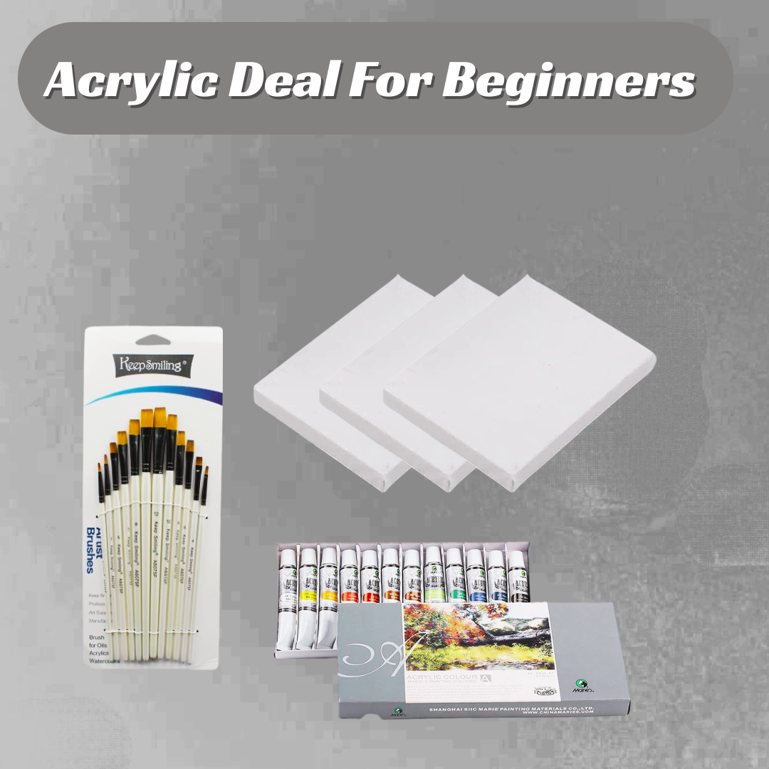 Acrylic Painting Deal For Beginners - 27 Pieces
