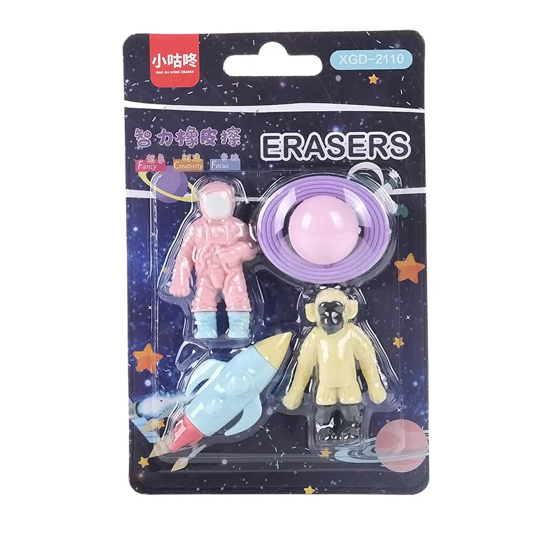 Space Character Eraser Set
