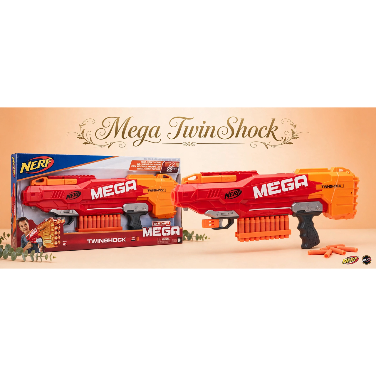 Nerf N-Strike Mega TwinShock Blaster by Hasbro — hero