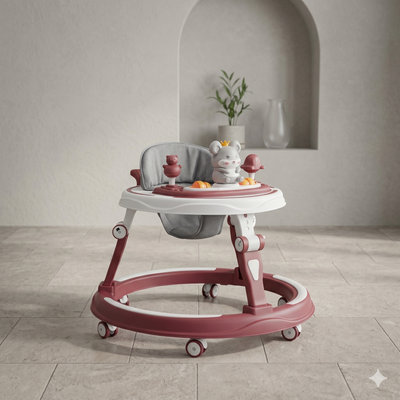 Royal Bear Baby Walker with Crown Character & Activity Toys