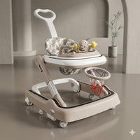 3in1 Baby Walker with Push Handle & Basketball Hoop