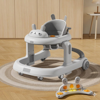Thumbnail for Bunny Baby Walker with Light-Up Activity Panel Height Adjustable & Safe