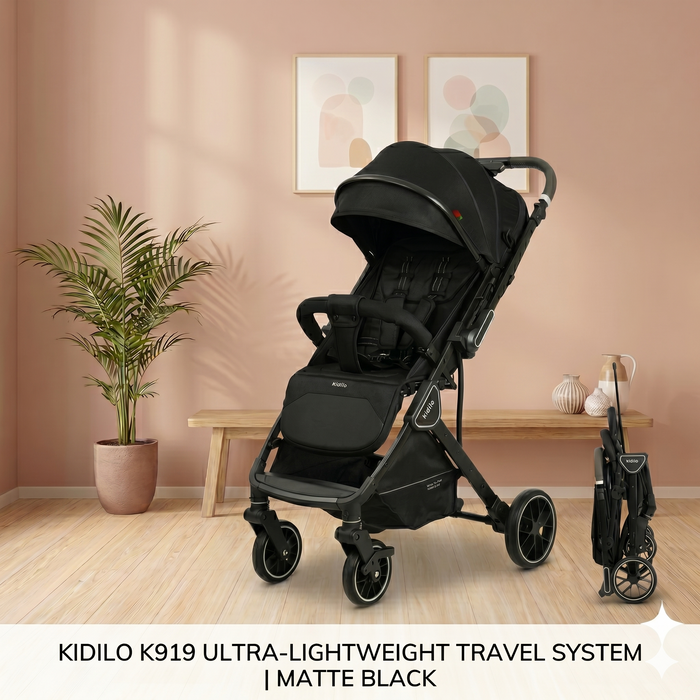 Ultra-Lightweight Baby Stroller Travel System