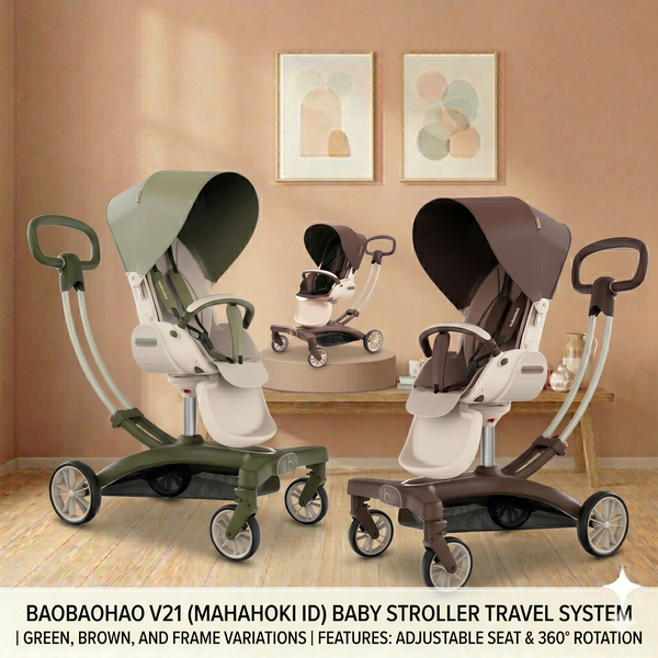 Baby Stroller Travel System 360° Wheels