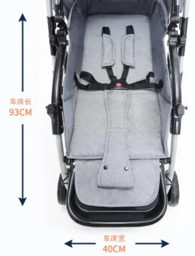 Reclining Foldable Cute Baby Stroller