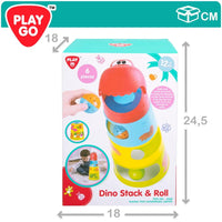 Thumbnail for Playgo Baby Building Blocks Dino Stack & Roll 6 Pcs