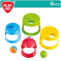 Thumbnail for Playgo Baby Building Blocks Dino Stack & Roll 6 Pcs