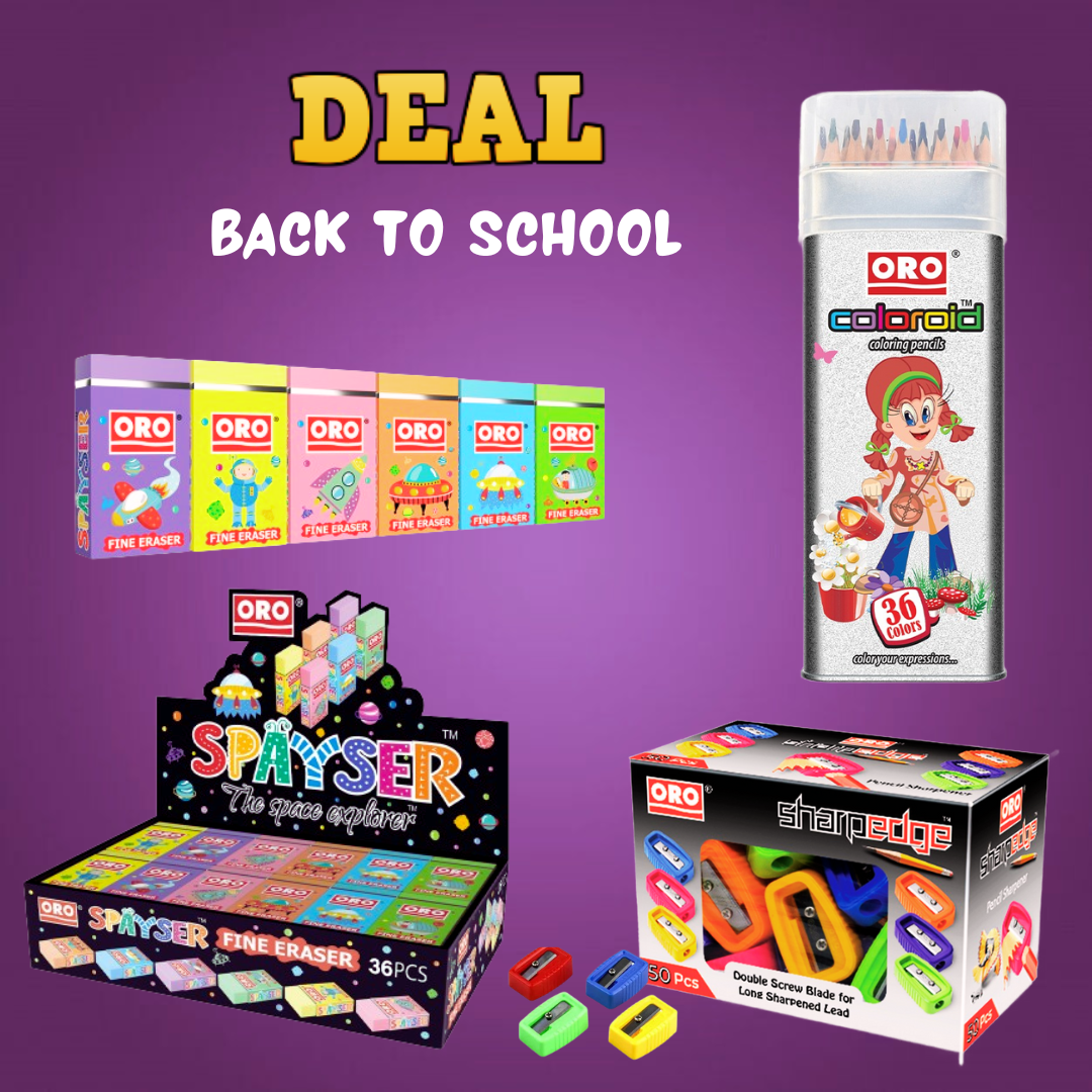 Back to School Stationery Deal - 122 Pieces Set